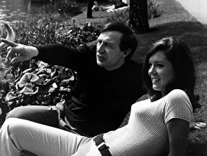 Actress Diana Rigg with director Clifford Williams 1966