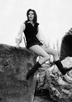 Screen Prints: Actress Diana Rigg in a scene from the television programme The Avengers 1966