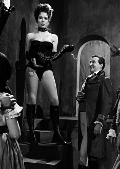 Screen Prints: Actress Diana Rigg in a scene from the televison programme The Avengers 1965