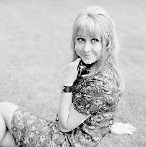 Actress Felicity Kendal pictured in Battersea Gardens June 1967 Twenty year old