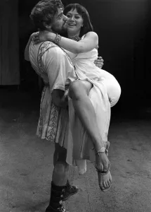Dramatic Prints: Actress Helen Mirren (18) April 1965 At a rehearsal playing the Egyptian queen