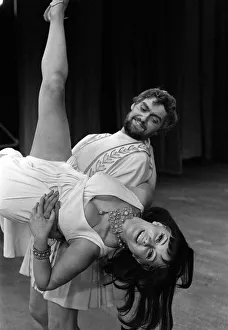 Actress Helen Mirren (18) April 1965 At a rehearsal playing the Egyptian queen