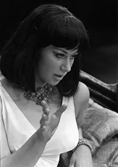 Actress Helen Mirren April 1965 Who plays Cleopatra picture during a break