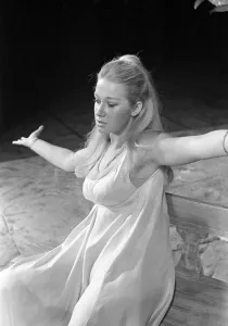 Actress Helen Mirren as Cressida, in a scene from Troilus and Cressida