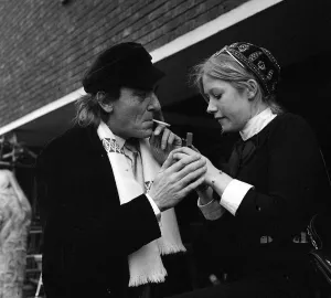 Actress Helen Mirren January 1969 And Eric Porter leaves with the Royal Shakespeare