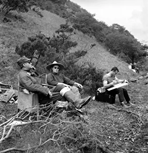Actress Ingrid Bergman seen here on location in North Wales filming