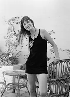 Actress Jane Birkin pictured after the announcement that her latest film