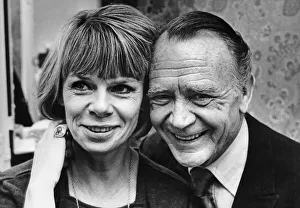 Actress Jill Bennett pictured with co-star John Mills at the Theatre Royal in Newcastle