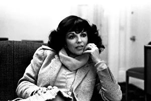 Actress Joan Collins in Newcastle on 27th February 1980 to promote her latest film