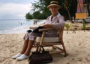 Detective Prints: Actress Joan Hickson pictured during the filming of the BBC adaptation of the Agatha