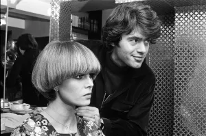 Actress Joanna Lumley models her Purdey'haircut with its creator