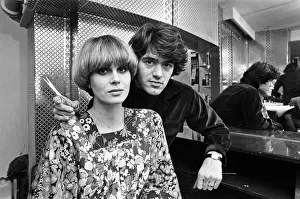 Actress Joanna Lumley models her Purdey'haircut with its creator