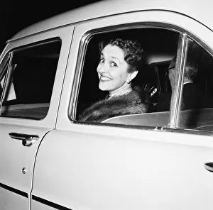 Actress Joyce Grenfell seen here arriving at Buckingham Palace for a pre wedding party