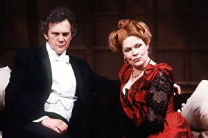 Actress Judi Dench and actor Daniel Massey in the play Waste at the Lyric Theatre in