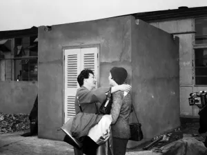 Greeting Prints: Actress Julie Andrews, who has just returned by air from New York, with her mother