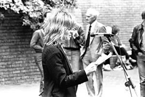 Actress Julie Christie attends a Stop the War Games Rally at Eldon Square in Newcastle 13