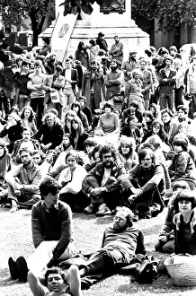 00478 Prints: Actress Julie Christie attends a Stop the War Games Rally at Eldon Square in Newcastle 13