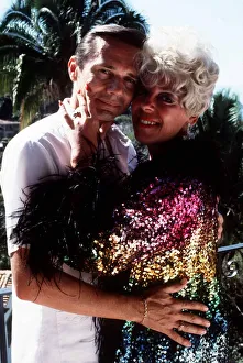 Screen Prints: Actress Julie Goodyear with her husband Richard Skrob enjoying an exotic first wedding
