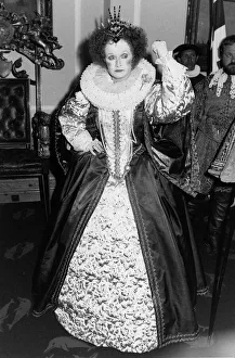 Actress Kate O Mara as Queen Elizabeth 1st for a pageant to commemorate the defeat of