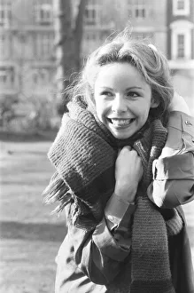 Coat Prints: Actress Lalla Ward who will join Dr Who in the long running TV series