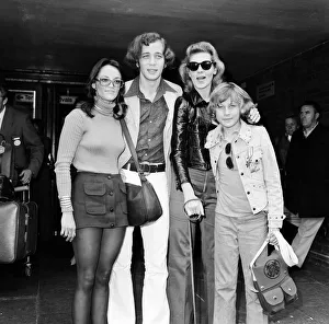 Actress Lauren Bacall at Heathrow Airport to meet her children from New york