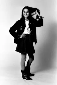 Actress Leonie Mellinger models for the Evening Chronicle 5 March 1982