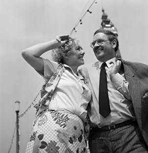 Actress Liz Dawn and husband Don Ibbetson reunited in Blackpool. 15th May 1982