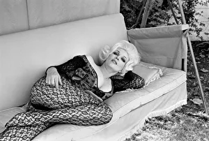 Actress Liz Renay poses for pictures wearing underwear. November 1969 Z11089-002