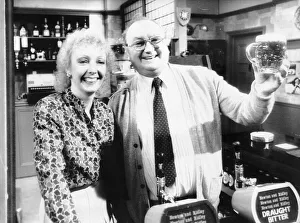Actress Lori Wells Keefe as new Coronation Street barmaid March 1984
