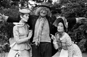 Actress Lorraine Chase (left) appears in the new series of Worzel Gummidge