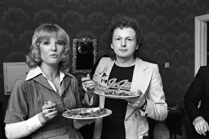 Actress Lyn Paul and composer Mike Batt seen here at the home of Sonia Allison the Daily