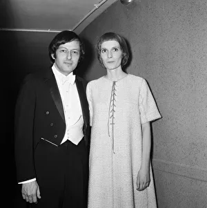 Actress Mia Farrow plays Joan of Arc at the Royal Albert Hall at a concert conducted by