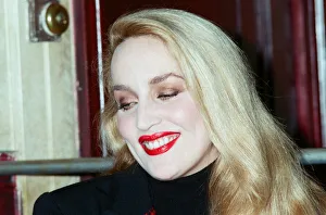 Actress & model Jerry Hall, who is currently starring in a West End Production of Bus
