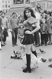 Actress and former model Madeline Smith was forcibly moved on by the law in company with