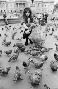 Actress and former model Madeline Smith was forcibly moved on by the law in company with