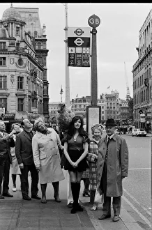 Actress and former model Madeline Smith was forcibly moved on by the law in company with