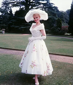 Actress and model Sabrina July 1957