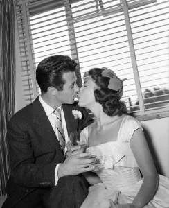 01473 Prints: Actress Nanette Newman, 21, marries actor and writer Bryan Forbes