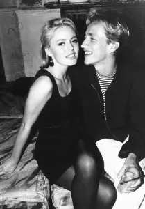 Suits And Jackets Prints: Actress patsy Kensit with designer Jasper Conran at the limelight club January 1985