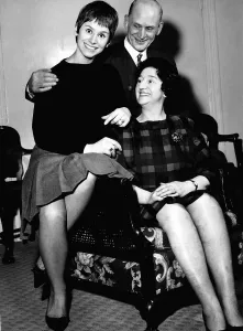 Actress Rita Tushingham introduces her parents to her future in-laws as she gets married