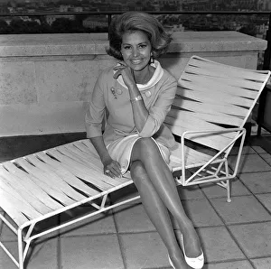 Actress / singer / dancer Cyd Charisse film star of the sixties arrived in London