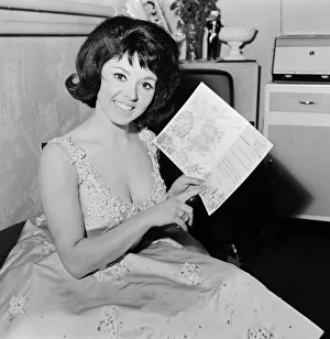 Actress and singer Susan Maughan in happy mood after she was chosen to appear in