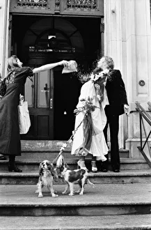 Groom Prints: Actress Stephanie Beacham marries actor John McEnery at Hampstead Registry Office, London