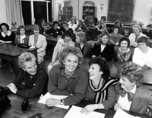 Reunion Prints: Actress Sue Johnston back at school to meet women she hadn t seen for years