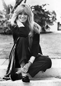 Actress Susan Anton present girlfriend of Dudley Moore, pictured in London