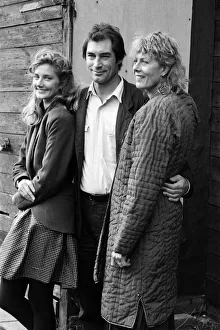 Actress Vanessa Redgrave and her daughter Joely Richardson with Timothy Dalton in London