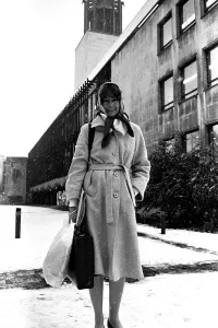 Winter Prints: Actress Vanessa Redgrave during a flying visit to the Civic Centre in Newcastle to