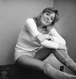 Actress Wendy Richard seen here in the Daily Mirror studio modelling the latest hot pants