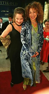 Actresses Alex Kingston from Moll Flanders and Jennifer Calvert arrive for the Bafta