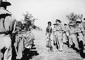 Asia Prints: Admiral Lord Louis Mountbatten, Supreme Allied Commander of the South-East Asia inspects